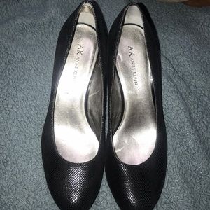 Snake skin style shoes